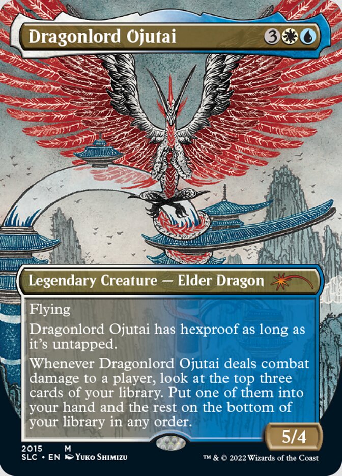 Dragonlord Ojutai (Borderless) [Secret Lair 30th Anniversary Countdown Kit] | Dragon's Lair Comics and Fantasy Houston TX