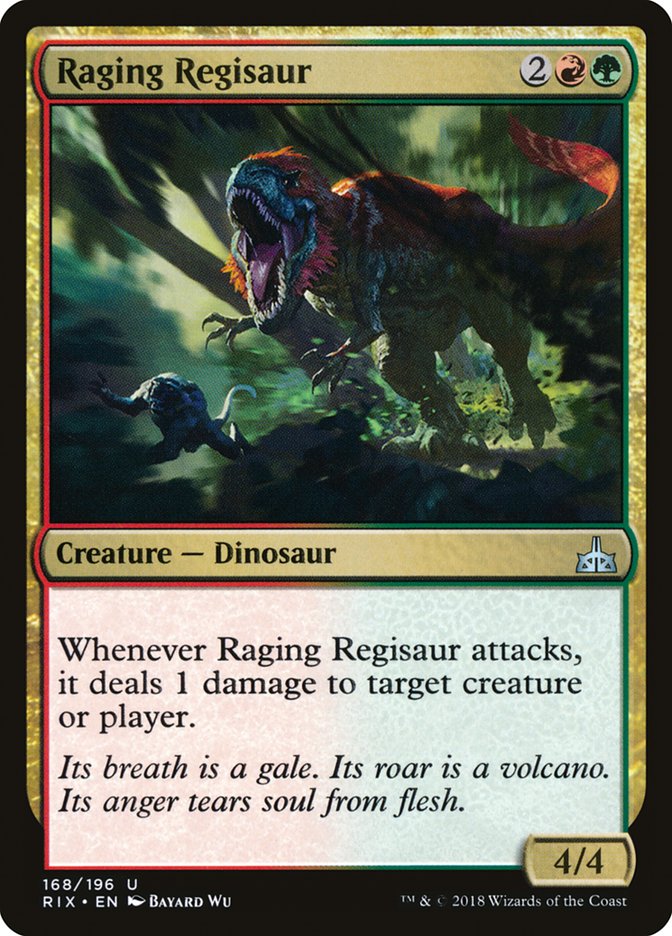 Raging Regisaur [Rivals of Ixalan] | Dragon's Lair Comics and Fantasy Houston TX