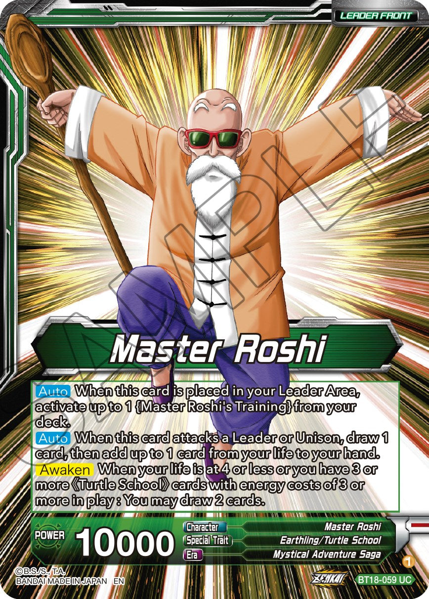 Master Roshi // Son Goku, Krillin, Yamcha, & Master Roshi, Reunited (BT18-059) [Dawn of the Z-Legends] | Dragon's Lair Comics and Fantasy Houston TX