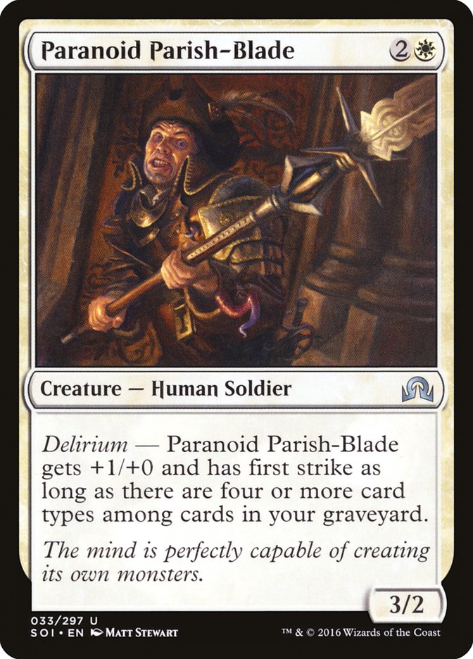 Paranoid Parish-Blade [Shadows over Innistrad] | Dragon's Lair Comics and Fantasy Houston TX
