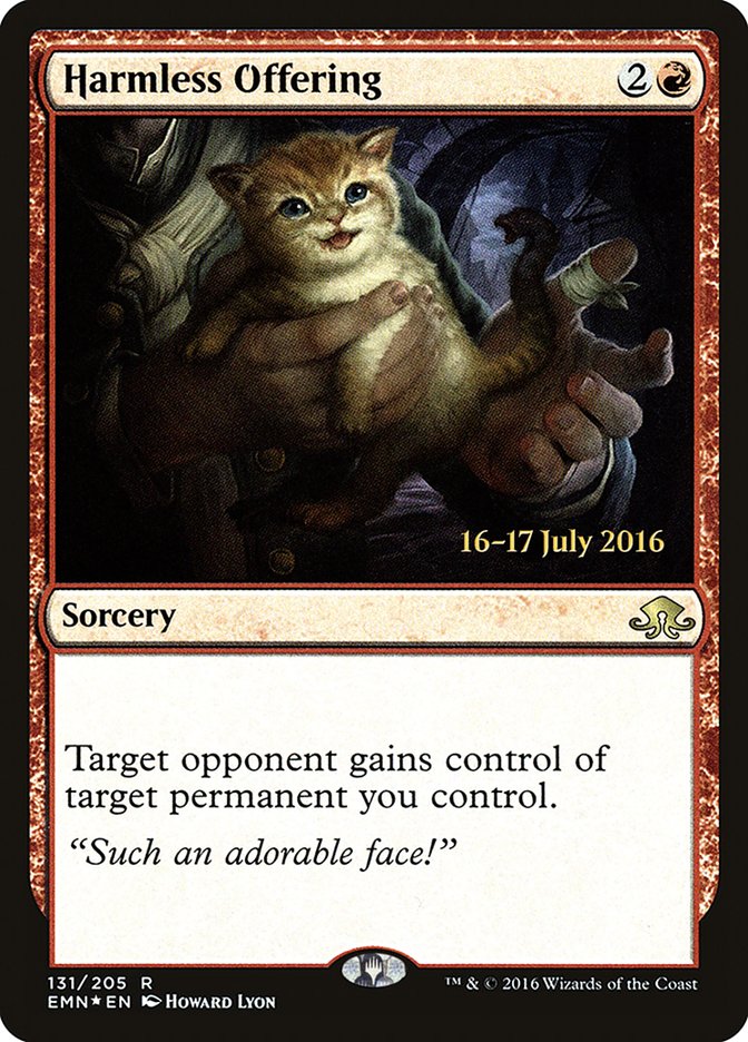 Harmless Offering [Eldritch Moon Prerelease Promos] | Dragon's Lair Comics and Fantasy Houston TX