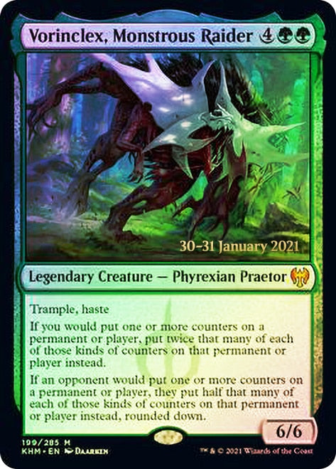 Vorinclex, Monstrous Raider [Kaldheim Prerelease Promos] | Dragon's Lair Comics and Fantasy Houston TX
