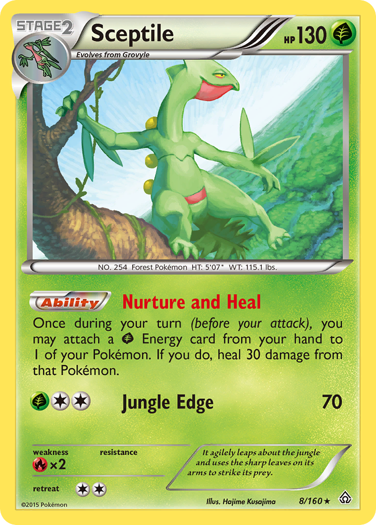 Sceptile (8/160) [XY: Primal Clash] | Dragon's Lair Comics and Fantasy Houston TX