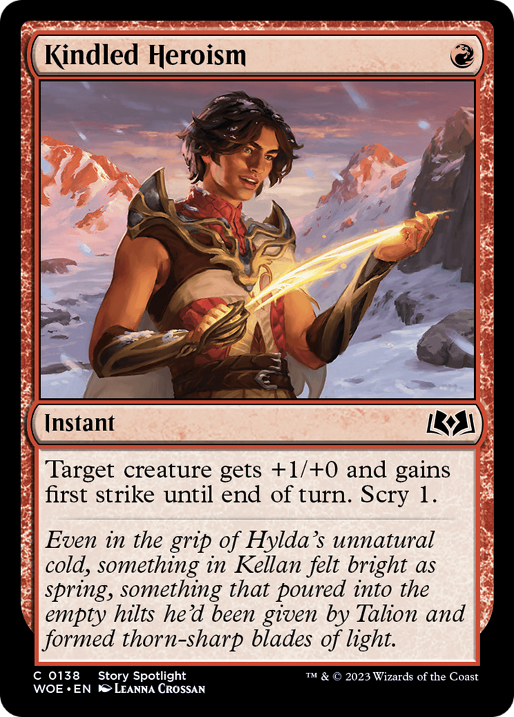 Kindled Heroism [Wilds of Eldraine] | Dragon's Lair Comics and Fantasy Houston TX