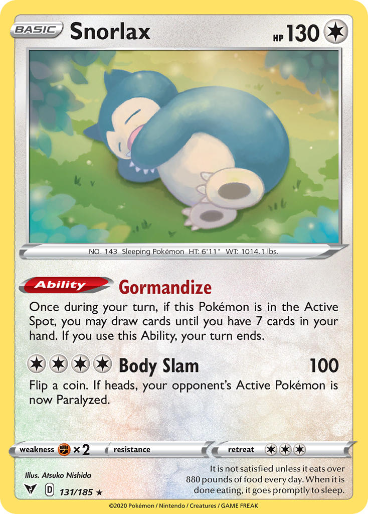 Snorlax (131/185) [Sword & Shield: Vivid Voltage] | Odin's Place