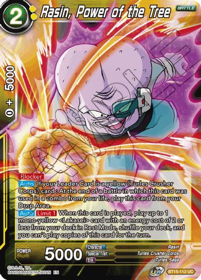 Rasin, Power of the Tree (BT15-112) [Saiyan Showdown] | Dragon's Lair Comics and Fantasy Houston TX