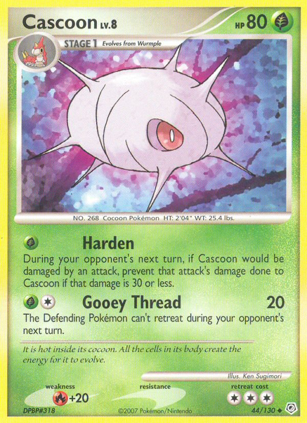 Cascoon (44/130) [Diamond & Pearl: Base Set] | Dragon's Lair Comics and Fantasy Houston TX