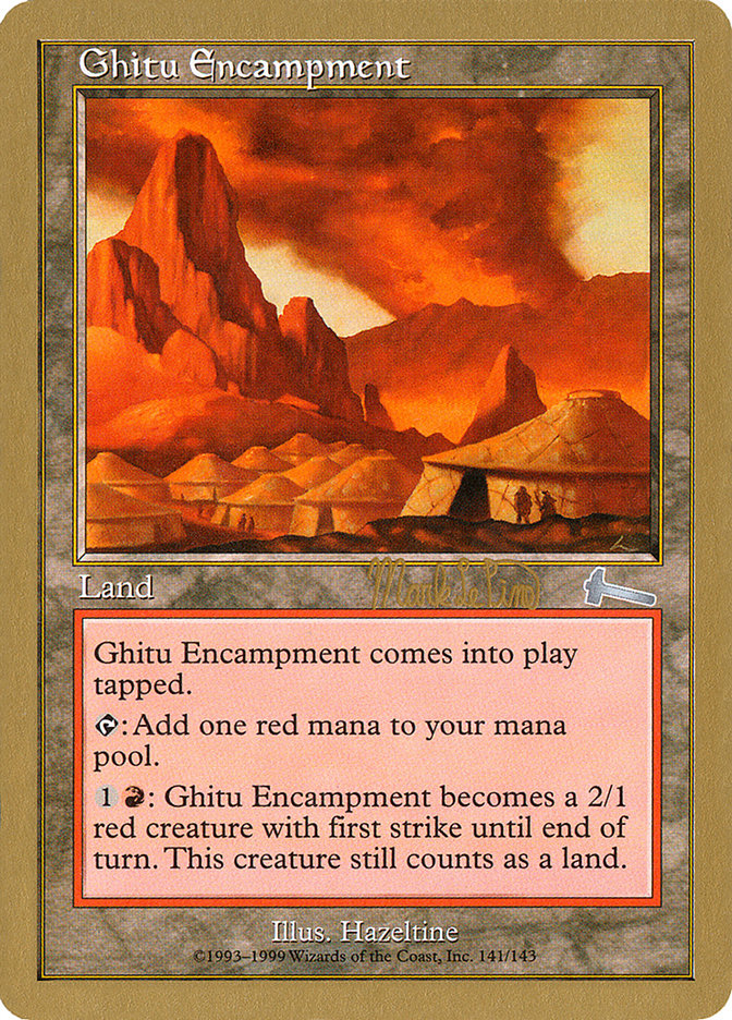 Ghitu Encampment (Mark Le Pine) [World Championship Decks 1999] | Dragon's Lair Comics and Fantasy Houston TX
