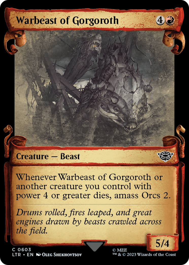 Warbeast of Gorgoroth [The Lord of the Rings: Tales of Middle-Earth Showcase Scrolls] | Dragon's Lair Comics and Fantasy Houston TX