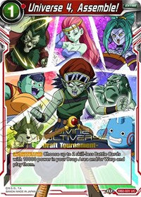 Universe 4, Assemble! (Divine Multiverse Draft Tournament) (DB2-031) [Tournament Promotion Cards] | Dragon's Lair Comics and Fantasy Houston TX