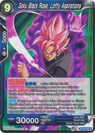 Goku Black Rose, Lofty Aspirations (BT10-050) [Rise of the Unison Warrior] | Dragon's Lair Comics and Fantasy Houston TX