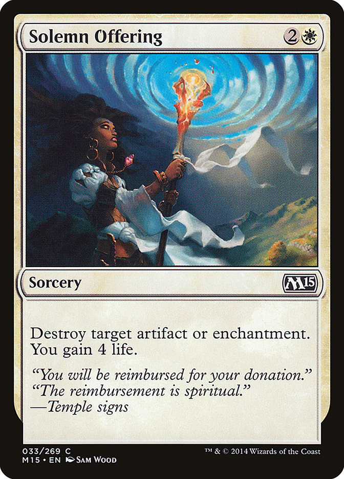 Solemn Offering [Magic 2015] | Dragon's Lair Comics and Fantasy Houston TX