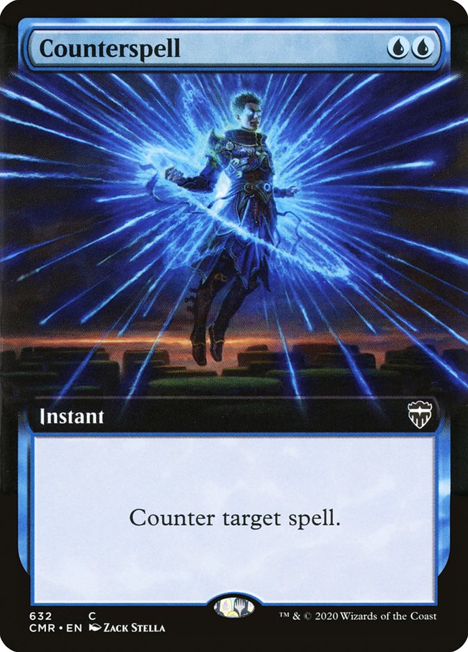 Counterspell (Extended Art) [Commander Legends] | Dragon's Lair Comics and Fantasy Houston TX