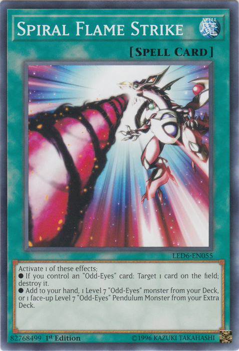 Spiral Flame Strike [LED6-EN055] Common | Dragon's Lair Comics and Fantasy Houston TX