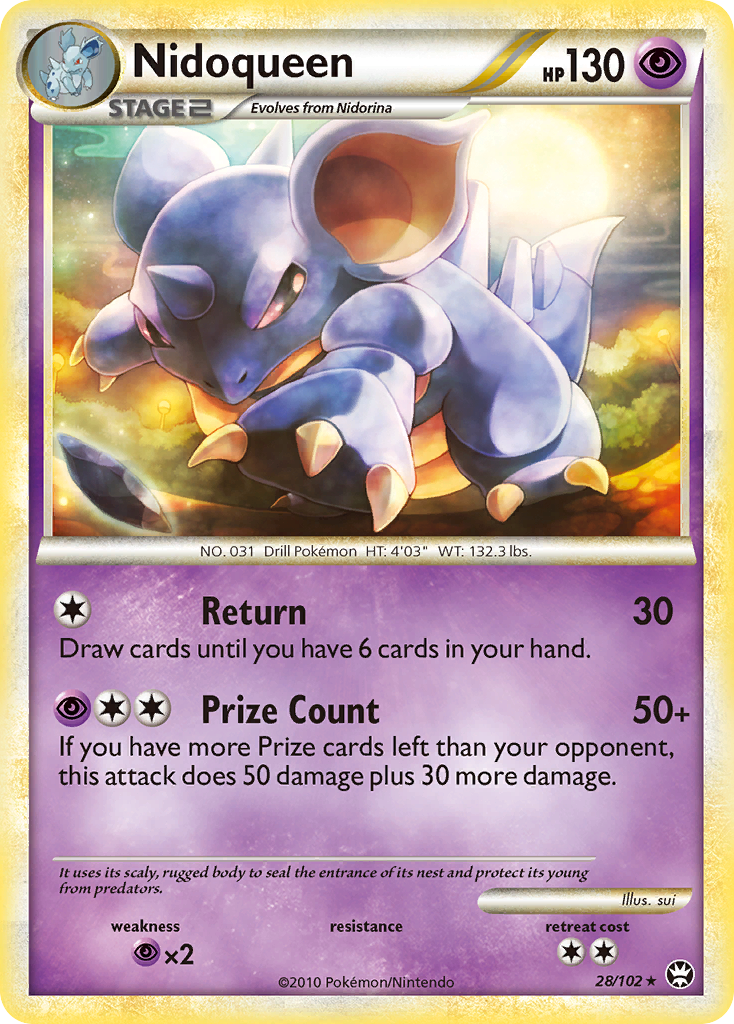 Nidoqueen (28/102) [HeartGold & SoulSilver: Triumphant] | Dragon's Lair Comics and Fantasy Houston TX