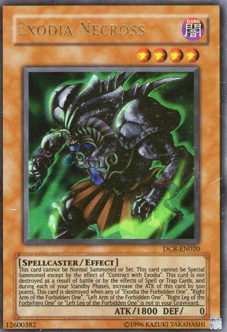 Exodia Necross [DCR-EN020] Ultra Rare | Dragon's Lair Comics and Fantasy Houston TX