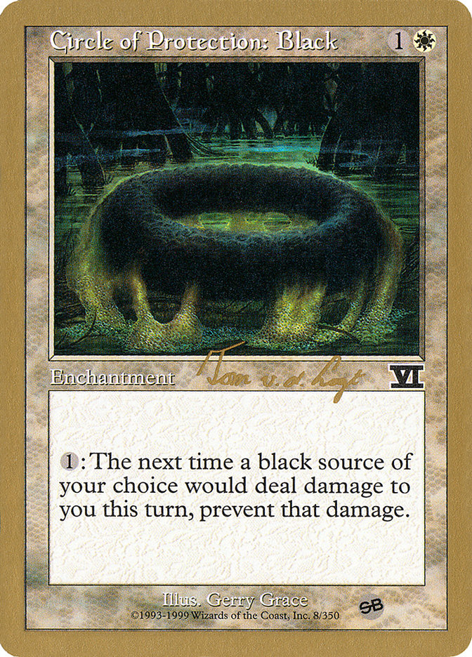 Circle of Protection: Black (Tom van de Logt) (SB) [World Championship Decks 2000] | Dragon's Lair Comics and Fantasy Houston TX