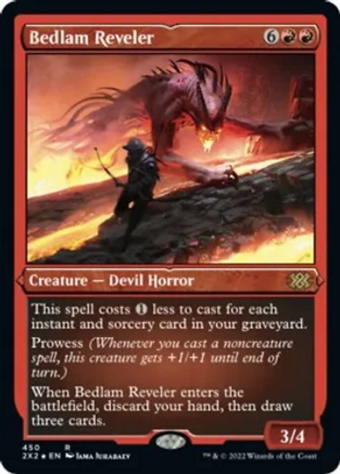Bedlam Reveler (Foil Etched) [Double Masters 2022] | Dragon's Lair Comics and Fantasy Houston TX