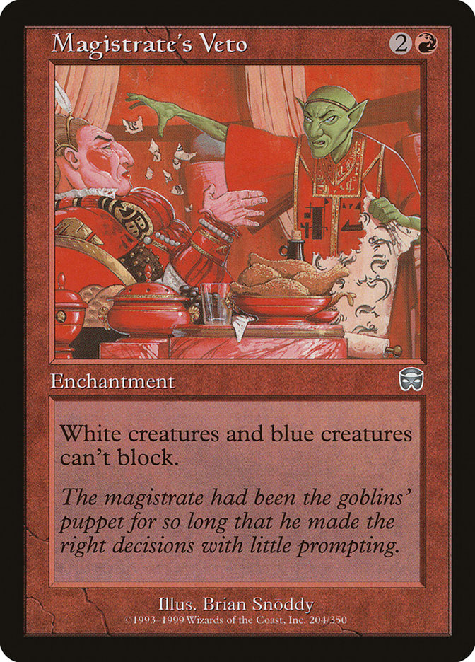 Magistrate's Veto [Mercadian Masques] | Dragon's Lair Comics and Fantasy Houston TX