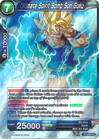 Ultimate Spirit Bomb Son Goku (BT3-034) [Cross Worlds] | Dragon's Lair Comics and Fantasy Houston TX