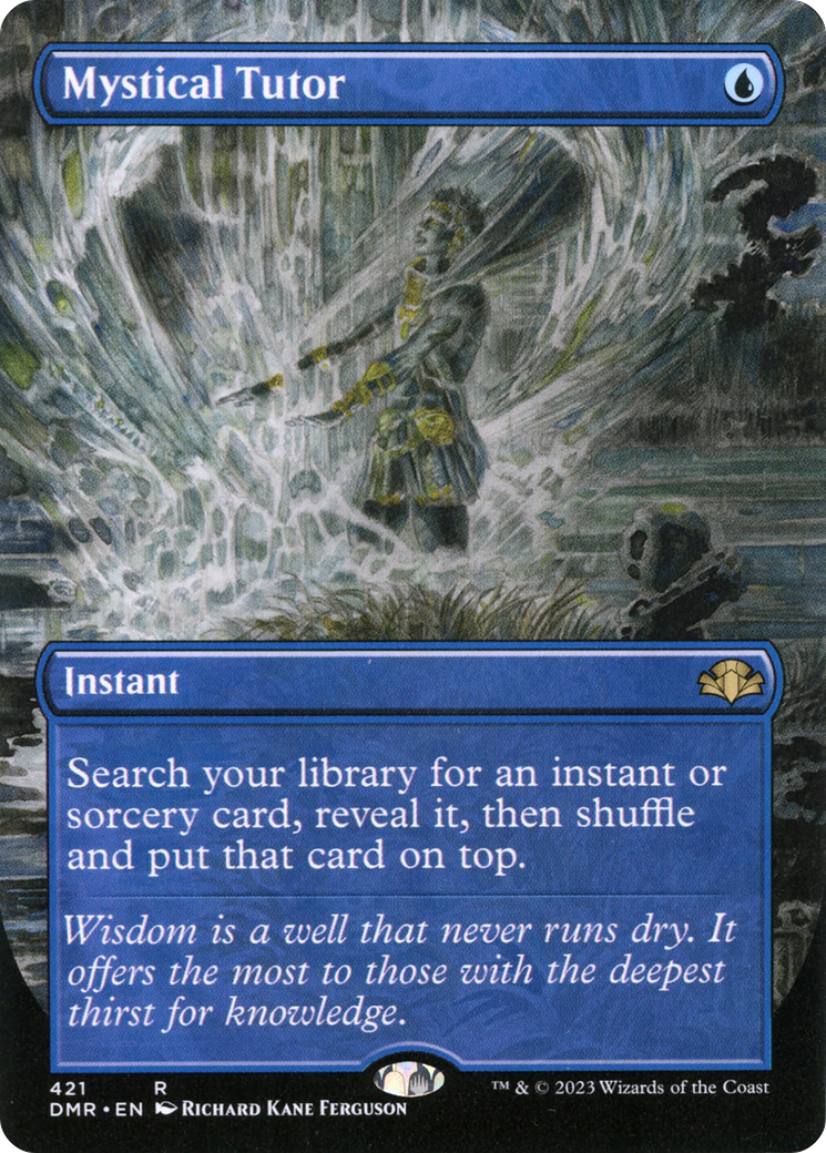 Mystical Tutor (Borderless Alternate Art) [Dominaria Remastered] | Dragon's Lair Comics and Fantasy Houston TX
