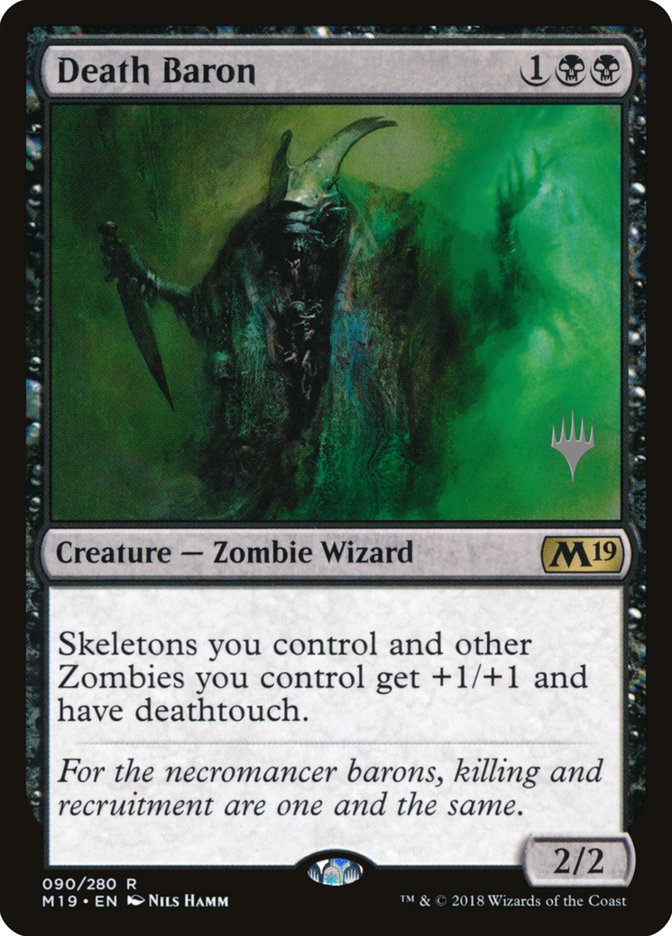 Death Baron (Promo Pack) [Core Set 2019 Promos] | Dragon's Lair Comics and Fantasy Houston TX