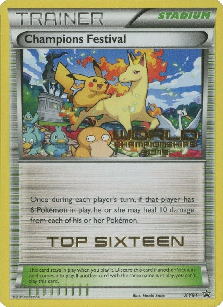 Champions Festival (XY91) (2015 Top Sixteen) [XY: Black Star Promos] | Dragon's Lair Comics and Fantasy Houston TX