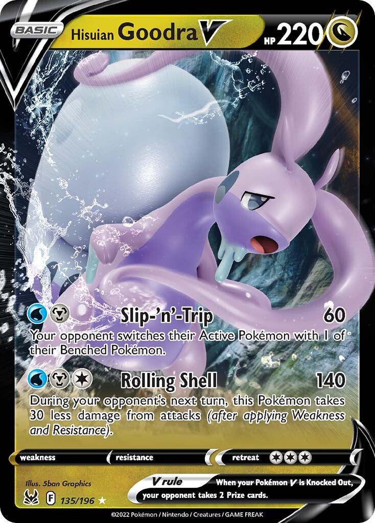 Hisuian Goodra V (135/196) [Sword & Shield: Lost Origin] | Dragon's Lair Comics and Fantasy Houston TX