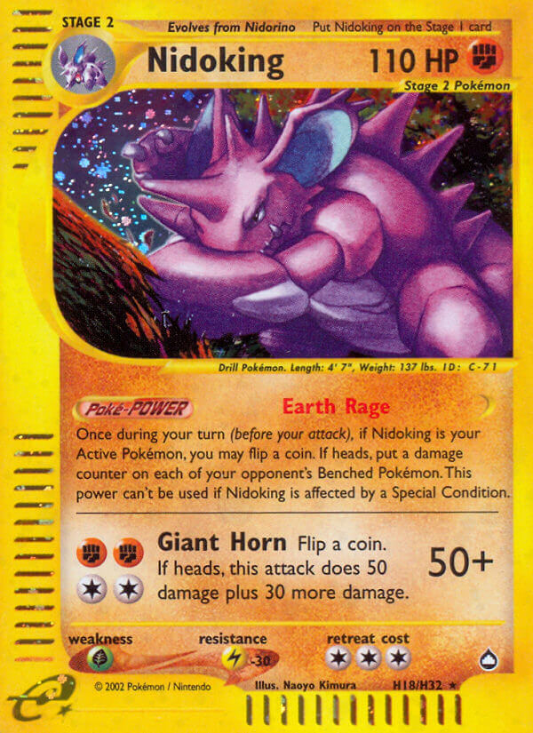 Nidoking (H18/H32) [Aquapolis] | Dragon's Lair Comics and Fantasy Houston TX