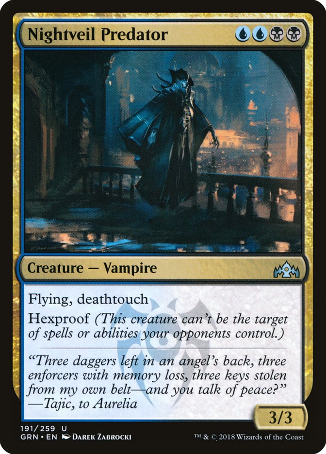 Nightveil Predator [Guilds of Ravnica] | Dragon's Lair Comics and Fantasy Houston TX