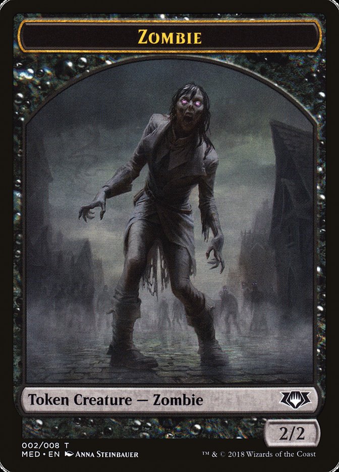Zombie Token [Mythic Edition Tokens] | Dragon's Lair Comics and Fantasy Houston TX