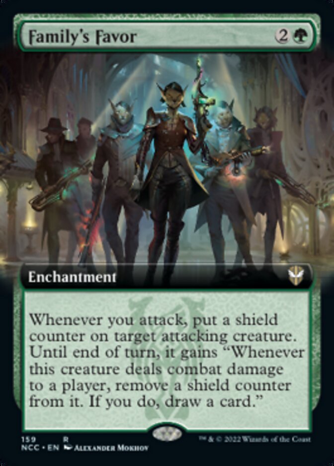 Family's Favor (Extended Art) [Streets of New Capenna Commander] | Dragon's Lair Comics and Fantasy Houston TX