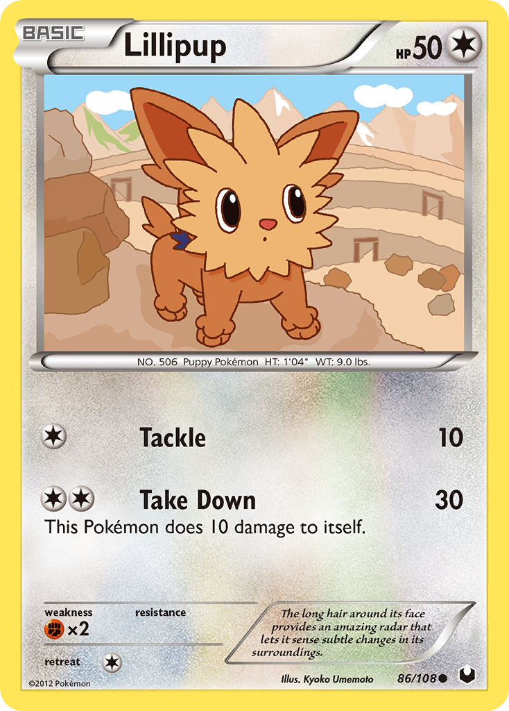 Lillipup (86/108) [Black & White: Dark Explorers] | Dragon's Lair Comics and Fantasy Houston TX