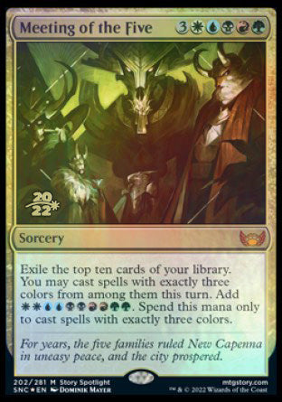 Meeting of the Five [Streets of New Capenna Prerelease Promos] | Dragon's Lair Comics and Fantasy Houston TX
