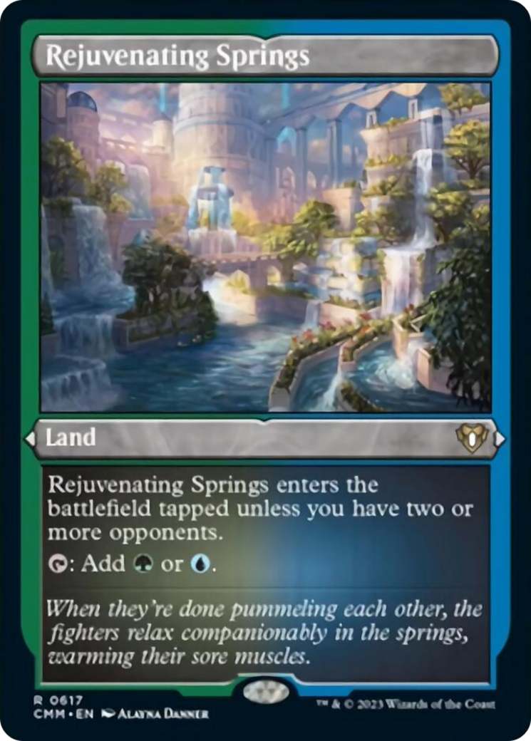 Rejuvenating Springs (Foil Etched) [Commander Masters] | Dragon's Lair Comics and Fantasy Houston TX