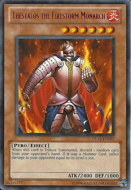 Thestalos the Firestorm Monarch (Red) [DL12-EN007] Rare | Dragon's Lair Comics and Fantasy Houston TX