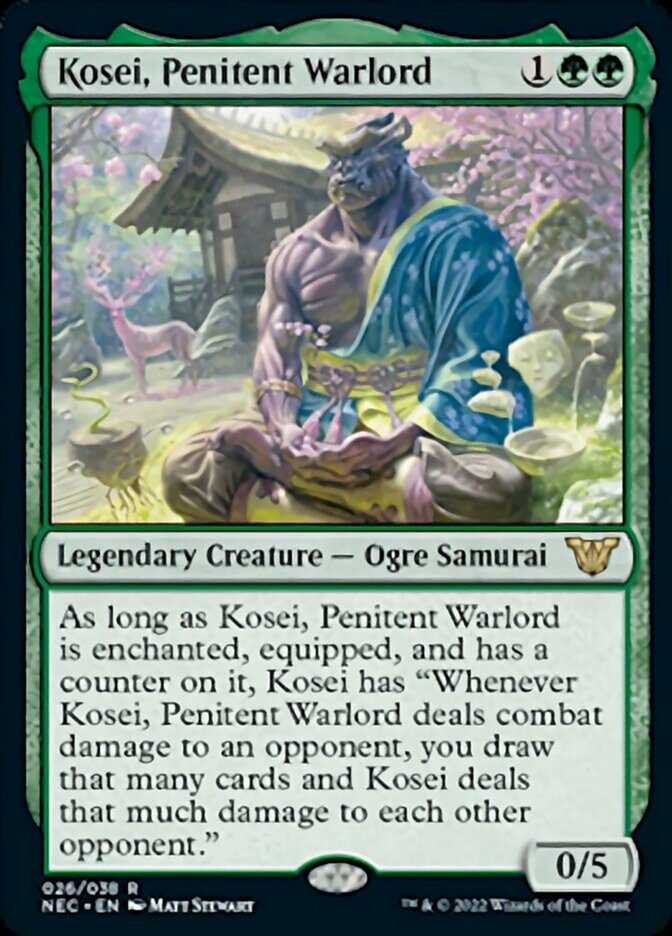 Kosei, Penitent Warlord [Kamigawa: Neon Dynasty Commander] | Dragon's Lair Comics and Fantasy Houston TX
