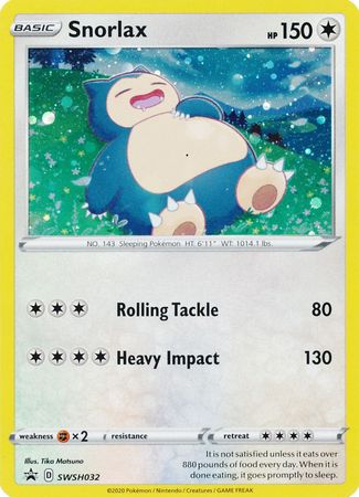 Snorlax (SWSH032) [Sword & Shield: Black Star Promos] | Dragon's Lair Comics and Fantasy Houston TX