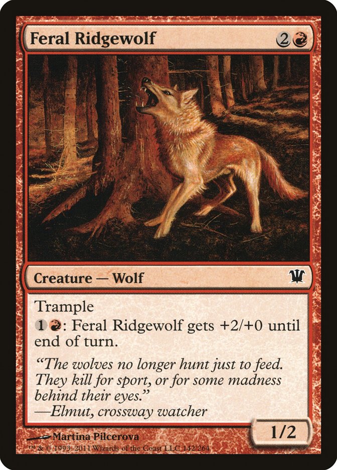Feral Ridgewolf [Innistrad] | Dragon's Lair Comics and Fantasy Houston TX