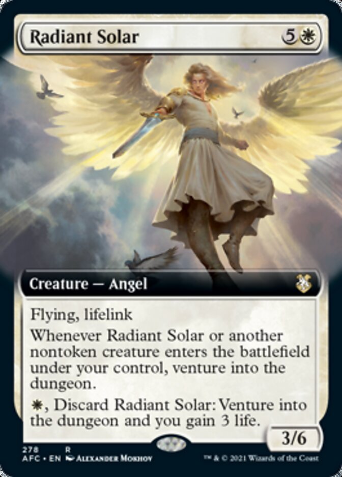 Radiant Solar (Extended Art) [Dungeons & Dragons: Adventures in the Forgotten Realms Commander] | Dragon's Lair Comics and Fantasy Houston TX