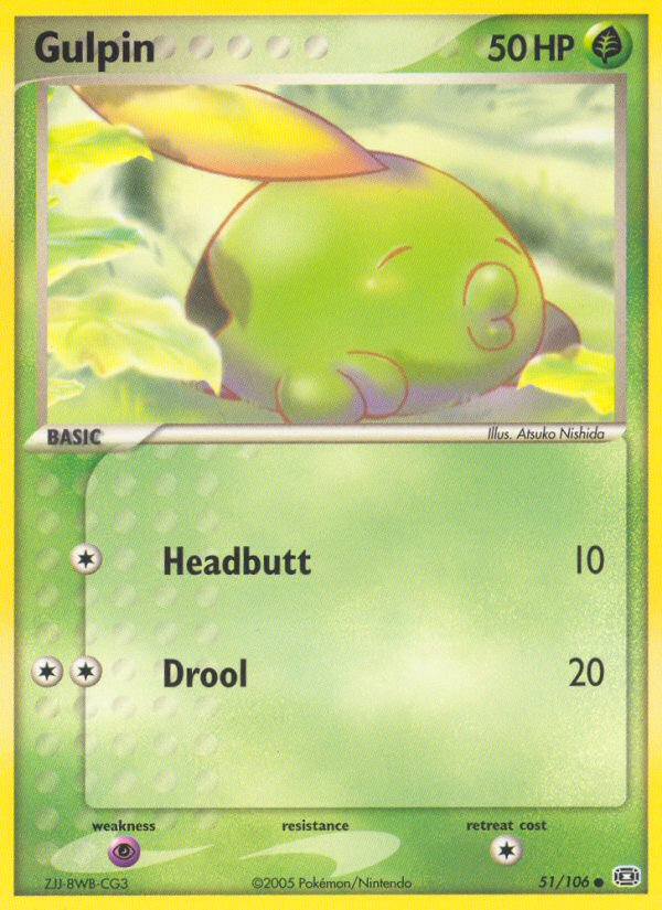 Gulpin (51/106) [EX: Emerald] | Dragon's Lair Comics and Fantasy Houston TX