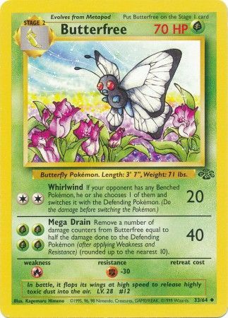 Butterfree (33/64) [Jungle Unlimited] | Dragon's Lair Comics and Fantasy Houston TX