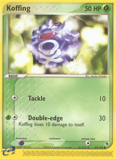 Koffing (54/109) [EX: Ruby & Sapphire] | Dragon's Lair Comics and Fantasy Houston TX