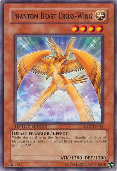 Phantom Beast Cross-Wing [GLD2-EN011] Common | Dragon's Lair Comics and Fantasy Houston TX