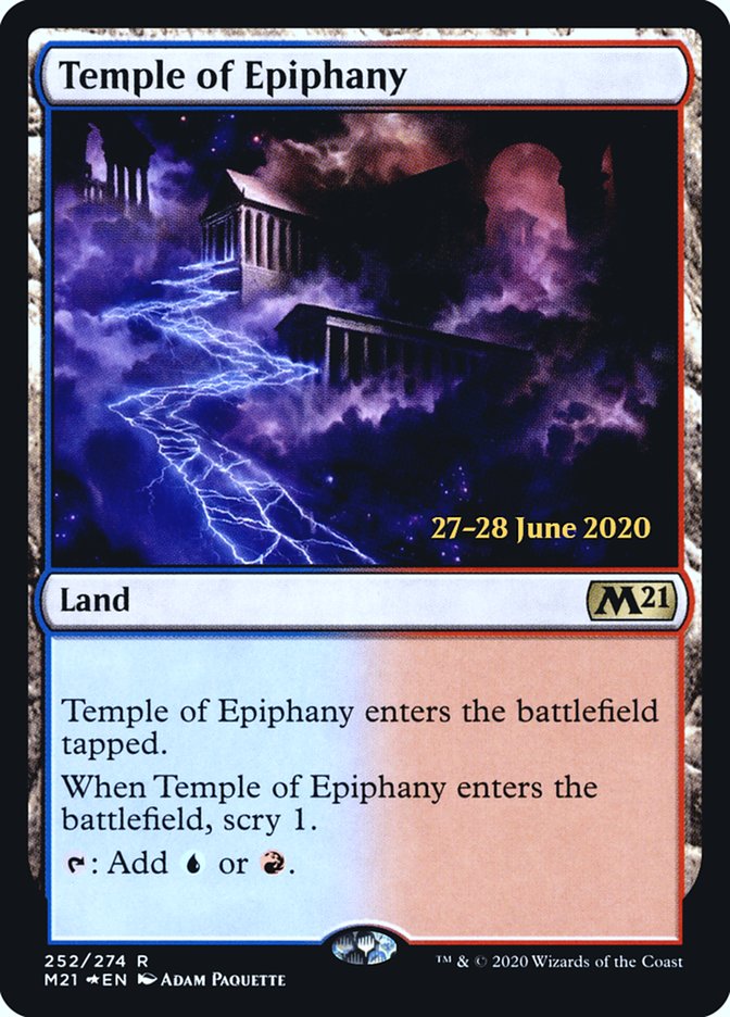 Temple of Epiphany [Core Set 2021 Prerelease Promos] | Dragon's Lair Comics and Fantasy Houston TX