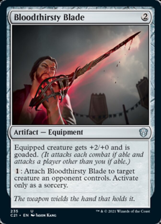 Bloodthirsty Blade [Commander 2021] | Dragon's Lair Comics and Fantasy Houston TX