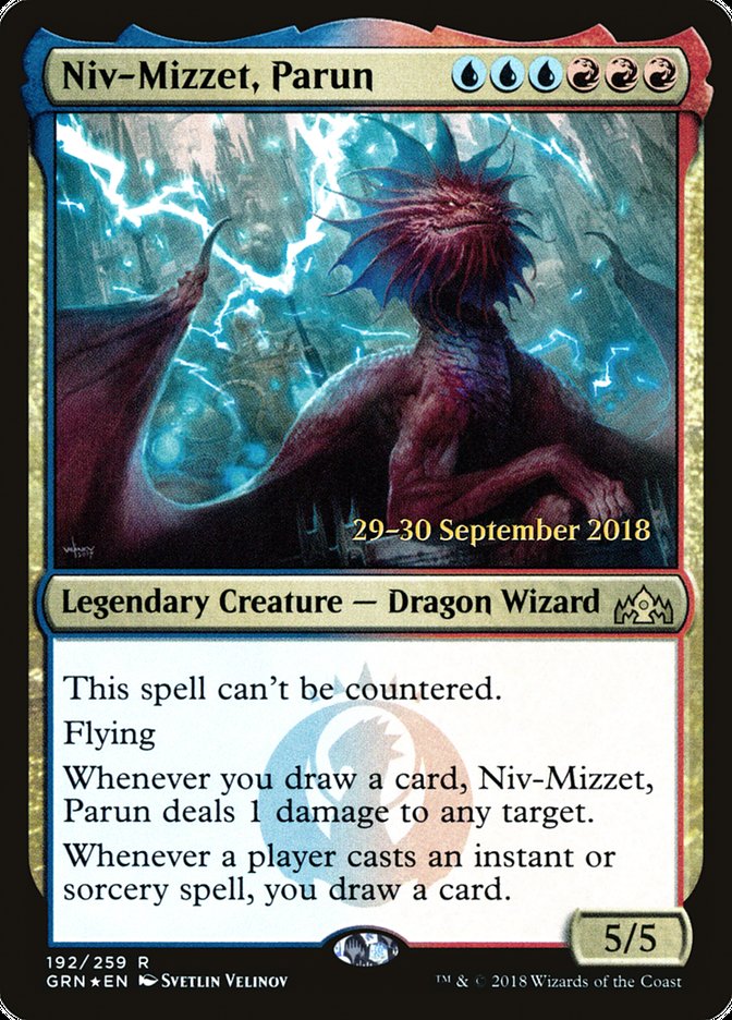 Niv-Mizzet, Parun [Guilds of Ravnica Prerelease Promos] | Dragon's Lair Comics and Fantasy Houston TX