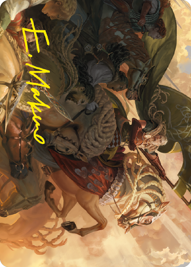 Marshal's Anthem Art Card (Gold-Stamped Signature) [The Lord of the Rings: Tales of Middle-earth Art Series] | Dragon's Lair Comics and Fantasy Houston TX