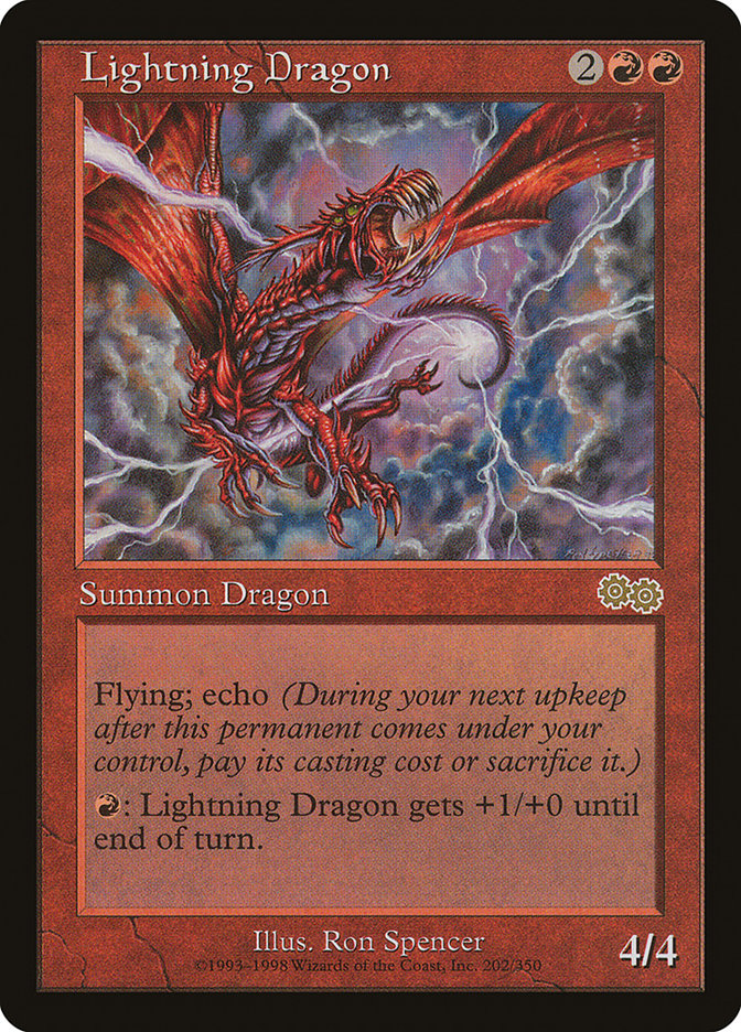 Lightning Dragon [Urza's Saga] | Dragon's Lair Comics and Fantasy Houston TX