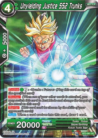 Unyielding Justice SS2 Trunks (BT3-061) [Cross Worlds] | Dragon's Lair Comics and Fantasy Houston TX